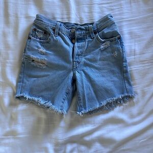 Distressed Denim Women Levi’s Shorts